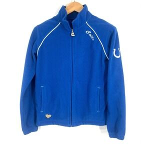 Indianapolis Colts NFL Reebok Womens Fleece Jacket Full Zip Blue‎ Medium